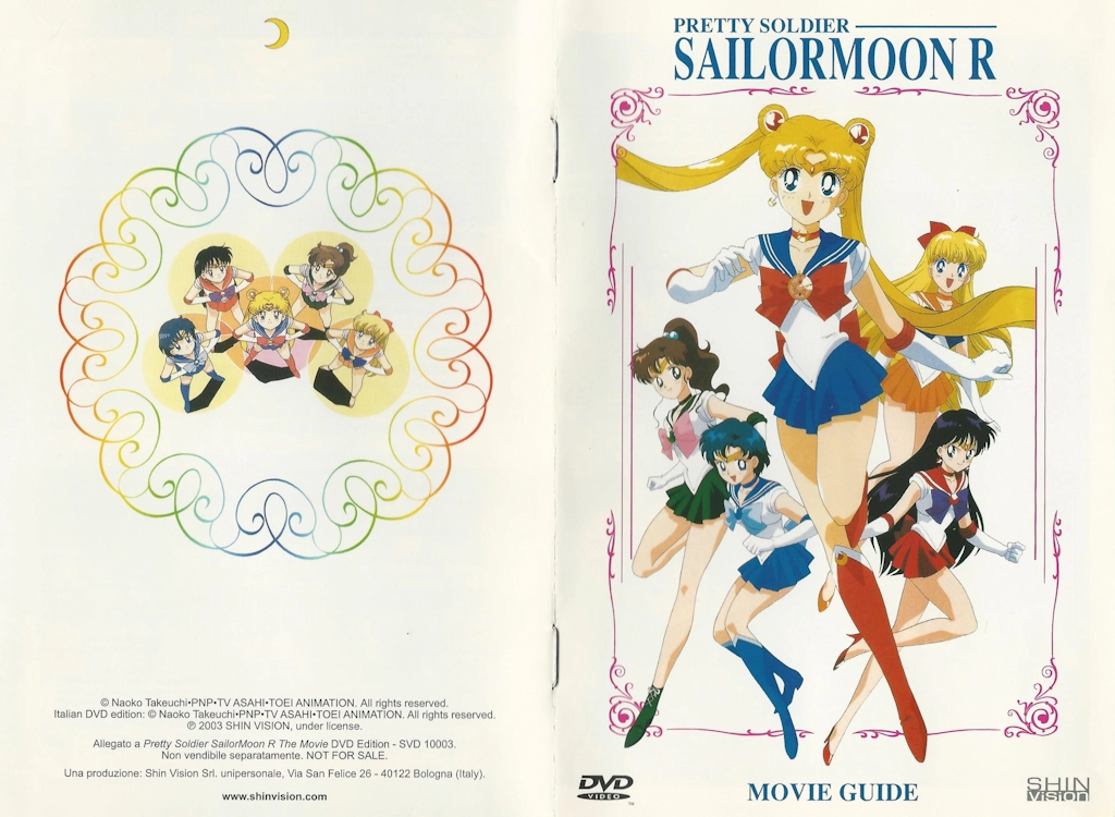 Livret Shin Vision du film Sailor Moon R.