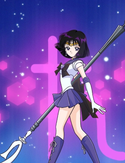 Illustration centrale de Sailor Saturn