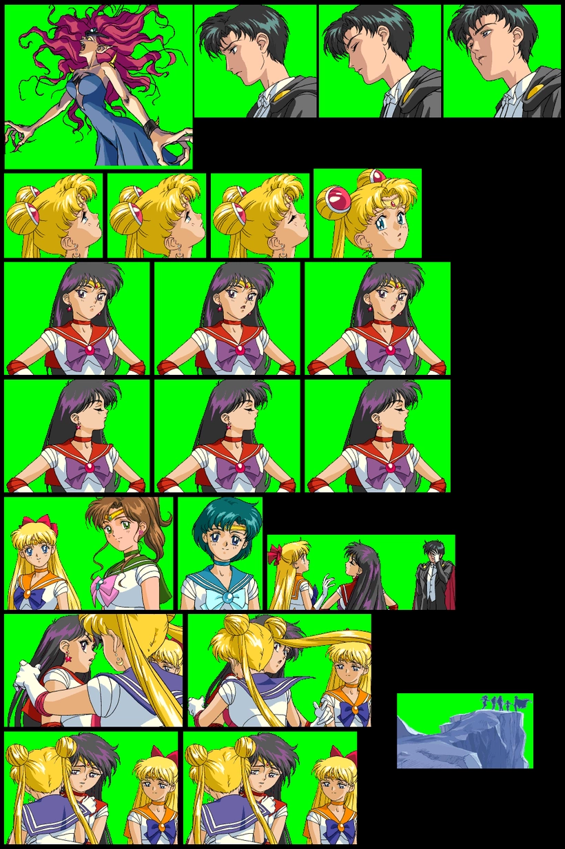Sprites de cutscènes cachées retrouvés dans le code du jeu