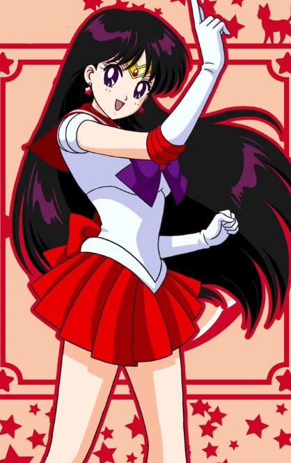 Illustration centrale de Sailor Mars
