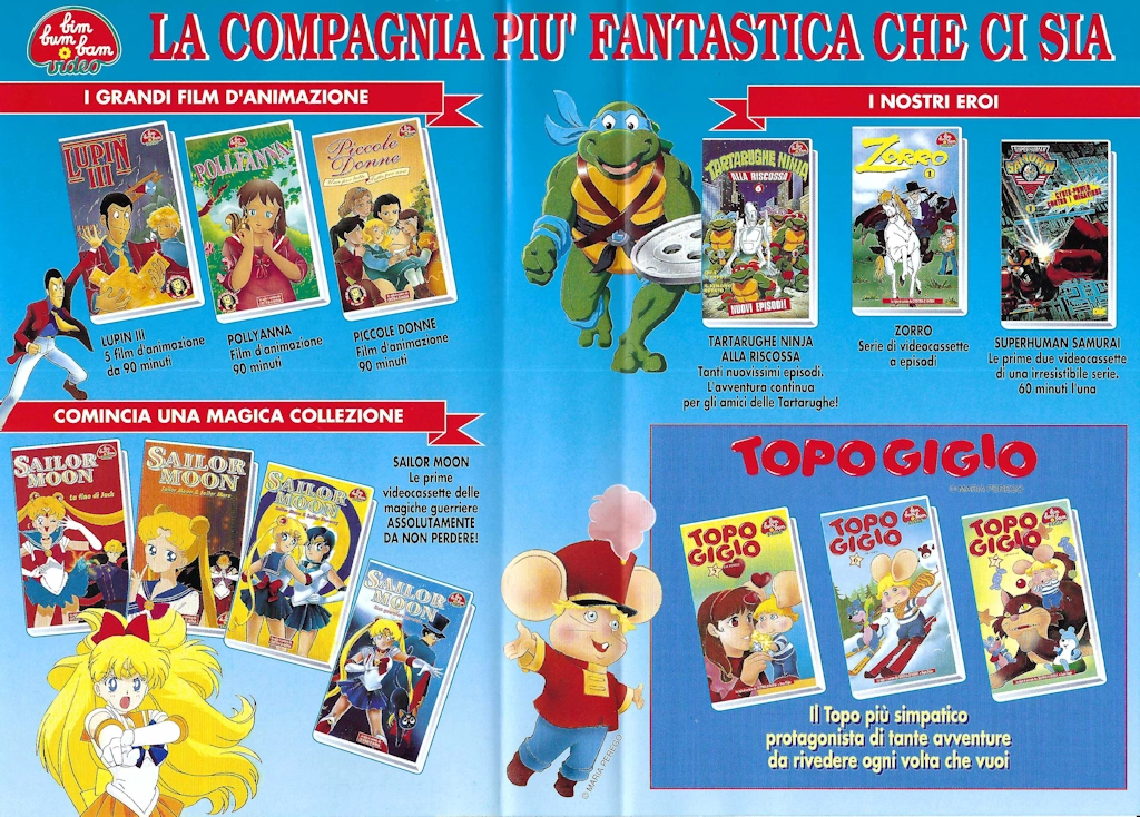 Visuel annexe VHS Italie volume 1